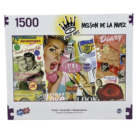 Sweet Happy Life 1500 PC Puzzle by King of Pop Art Nelson De La Nuez NEW - Picture 1 of 9